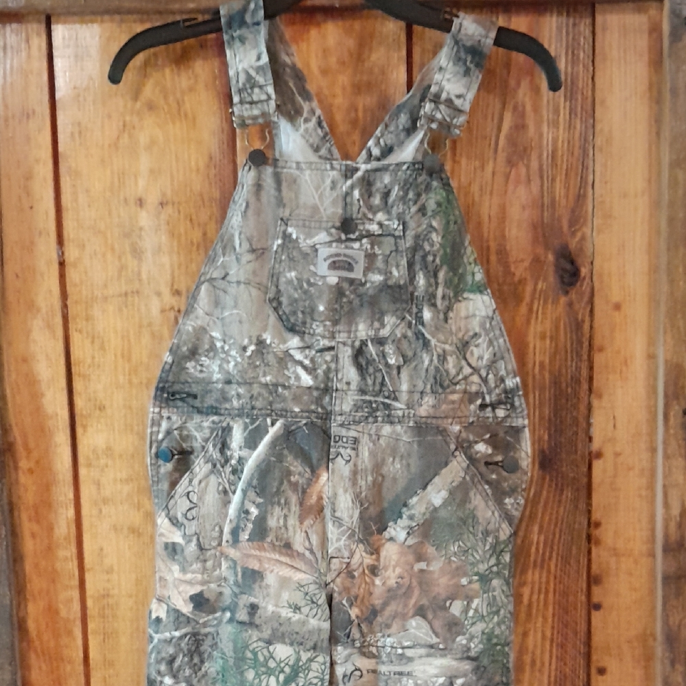 Boys Camo Overalls